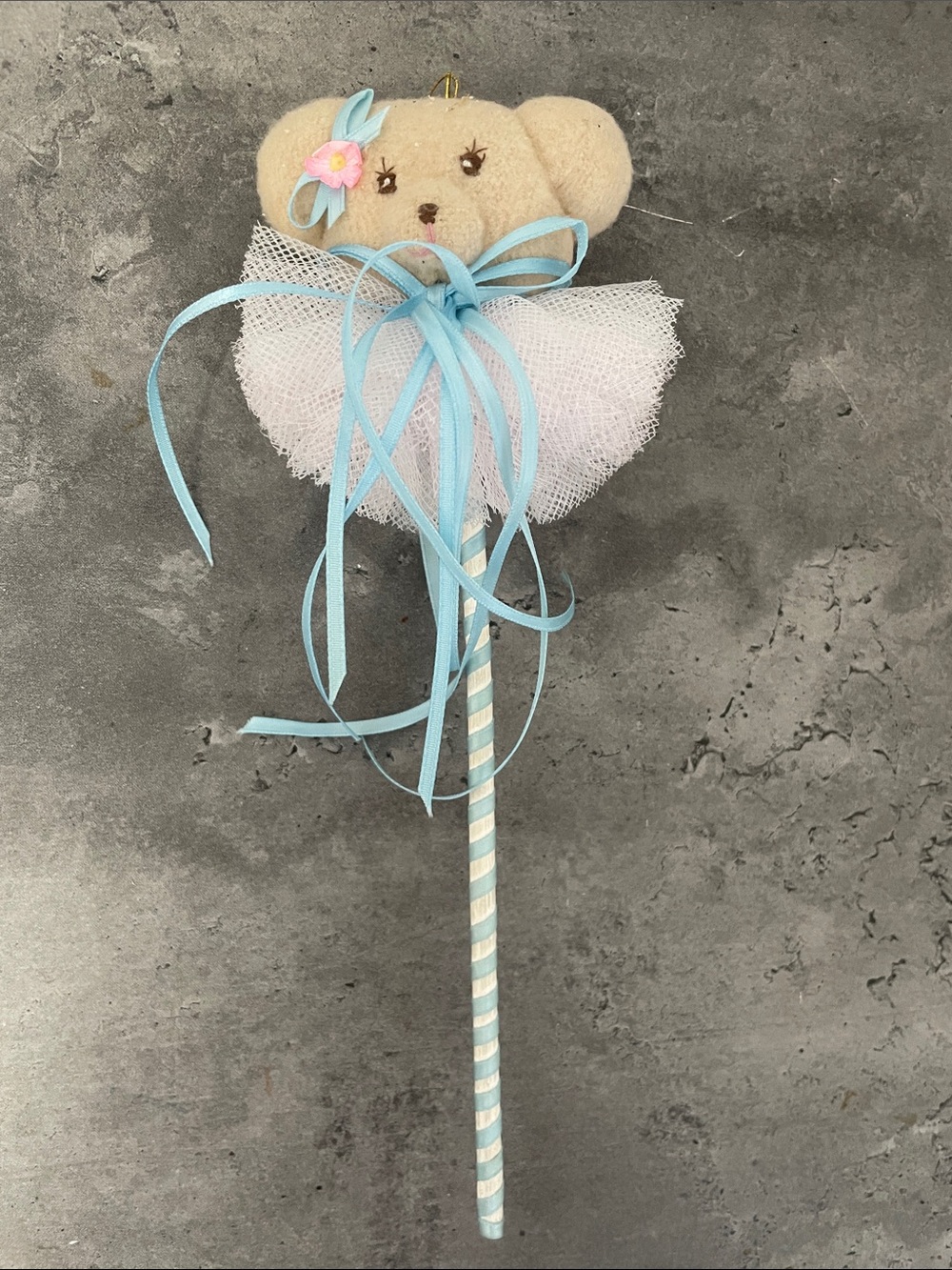 Plush Bear Tulle Wand for Kids